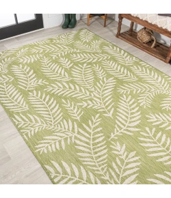 Jonathany Santa Monica SMB119D Green/Cream Area Rug 5 ft. 3 in. X 7 ft. 7 in. Rectangle