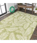 Nevis Palm Frond Green/Cream 8 ft. x 10 ft. Indoor/Outdoor Area Rug
