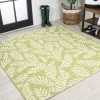 Jonathany Santa Monica SMB119D Green/Cream Area Rug 5 ft. 3 in. X 5 ft. 3 in. Square