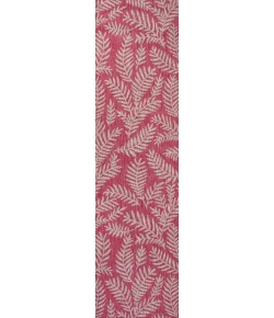 Jonathany Santa Monica SMB119F Fuchsia/Light Gray Area Rug 2 ft. 2 in. X 8 ft. Runner