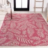Jonathany Santa Monica SMB119F Fuchsia/Light Gray Area Rug 7 ft. 9 in. X 10 ft. Rectangle