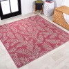 Jonathany Santa Monica SMB119F Fuchsia/Light Gray Area Rug 5 ft. 3 in. X 5 ft. 3 in. Square