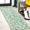 Jonathany Santa Monica SMB119G Cream/Green Area Rug 2 ft. 2 in. X 8 ft. Runner