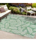 Nevis Palm Frond Cream/Green 8 ft. x 10 ft. Indoor/Outdoor Area Rug