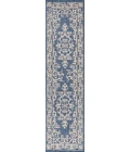 Galon Filigree Blue/Beige 2 ft. x 10 ft. Indoor/Outdoor Runner Rug