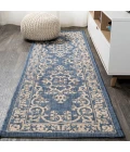 Galon Filigree Blue/Beige 2 ft. x 10 ft. Indoor/Outdoor Runner Rug