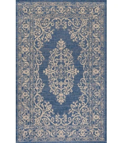 Jonathany Santa Monica SMB120A Blue/Beige Area Rug 7 ft. 9 in. X 10 ft. Rectangle