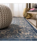 Galon Filigree Blue/Beige 2 ft. x 10 ft. Indoor/Outdoor Runner Rug