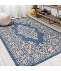 Galon Filigree Blue/Beige 5 ft. x 8 ft. Indoor/Outdoor Area Rug
