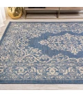 Galon Filigree Blue/Beige 5 ft. x 8 ft. Indoor/Outdoor Area Rug