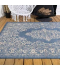 Galon Filigree Blue/Beige 5 ft. x 8 ft. Indoor/Outdoor Area Rug
