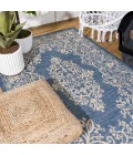 Galon Filigree Blue/Beige 5 ft. x 8 ft. Indoor/Outdoor Area Rug