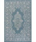 Galon Filigree Teal/Ivory 3 ft. x 5 ft. Indoor/Outdoor Area Rug