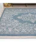 Galon Filigree Teal/Ivory 3 ft. x 5 ft. Indoor/Outdoor Area Rug