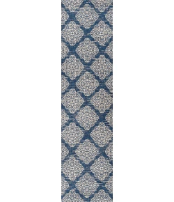 Jonathany Santa Monica SMB121A Navy/Beige Area Rug 2 ft. 2 in. X 8 ft. Runner