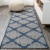 Jonathany Santa Monica SMB121A Navy/Beige Area Rug 2 ft. 2 in. X 10 ft. Runner