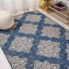 Jonathany Santa Monica SMB121A Navy/Beige Area Rug 3 ft. 11 in. X 6 ft. Rectangle
