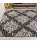 Tuscany Ornate Medallions Black/Ivory 4 ft. x 6 ft. Indoor/Outdoor Area Rug