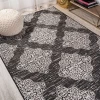 Jonathany Santa Monica SMB121B Black/Ivory Area Rug 3 ft. 1 in. X 5 ft. Rectangle