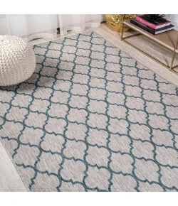 Jonathany Santa Monica SMB122B Gray/Teal Area Rug 3 ft. 1 in. X 5 ft. Rectangle