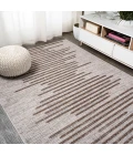 Zolak Berber Stripe Geometric Beige/Brown 8 ft. x 10 ft. Indoor/Outdoor Area Rug