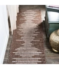 Zolak Berber Stripe Geometric Brown/Beige 2 ft. x 8 ft. Indoor/Outdoor Runner Rug