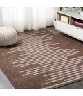 Zolak Berber Stripe Geometric Brown/Beige 5 ft. x 8 ft. Indoor/Outdoor Area Rug