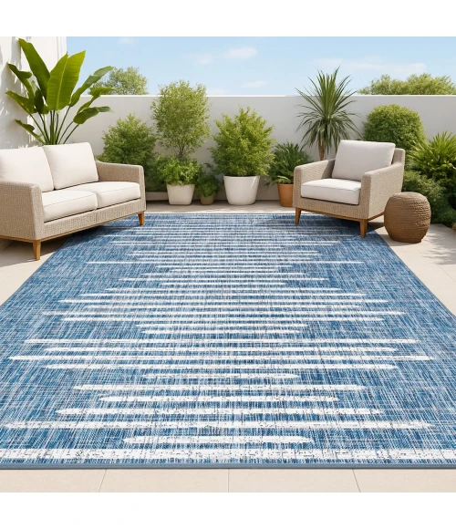 Jonathan Y SANTA MONICA Blue SMB124C 10ft. X 14ft. Rect. Rug