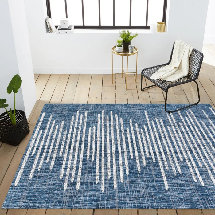 Jonathan Y SANTA MONICA Blue SMB124C 10ft. X 14ft. Rect. Rug