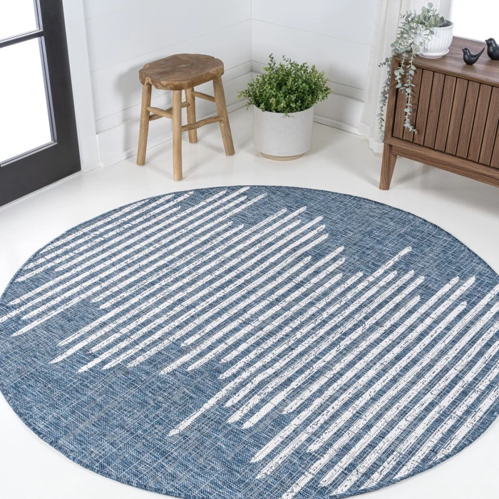 Jonathan Y SANTA MONICA Blue SMB124C 5ft.3in. Round Rug