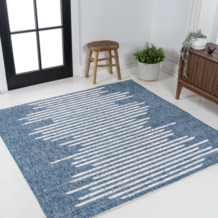 Jonathan Y SANTA MONICA Blue SMB124C 5ft.3in. Square Rug