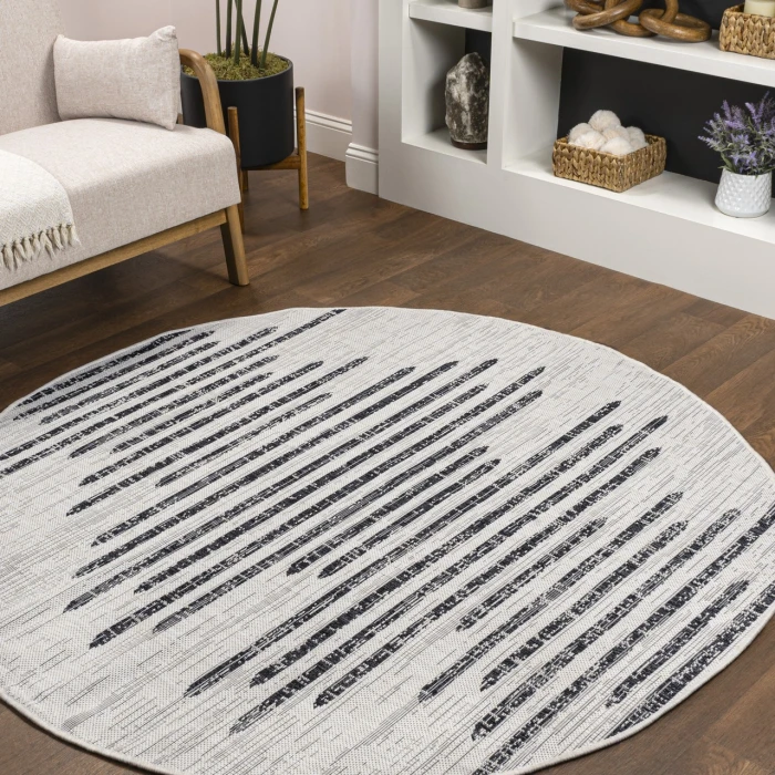 Jonathan Y SANTA MONICA Ivory SMB124D 3ft.-1in. Round Rug