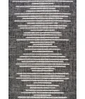 Zolak Berber Stripe Geometric Black/Ivory 5 ft. x 8 ft. Indoor/Outdoor Area Rug
