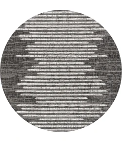 Jonathan Y SANTA MONICA Black SMB124E 6ft.7in. Round Rug