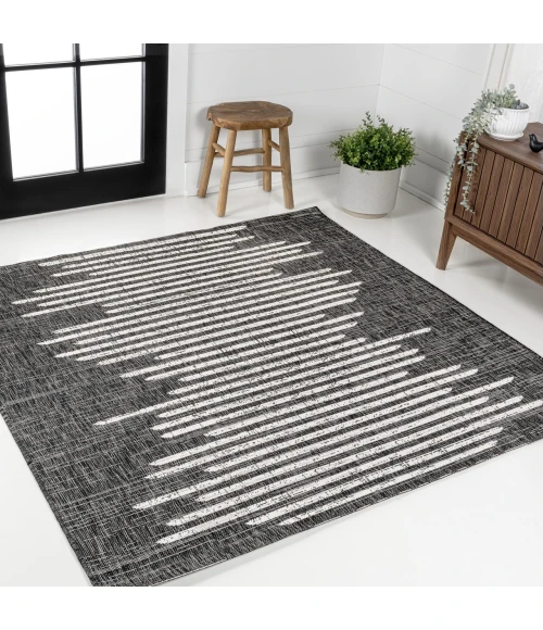 Jonathan Y SANTA MONICA Black SMB124E 6ft.7in. Square Rug