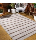 Colonia Berber Stripe Beige/Brown 8 ft. x 10 ft. Indoor/Outdoor Area Rug