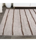 Colonia Berber Stripe Beige/Brown 8 ft. x 10 ft. Indoor/Outdoor Area Rug