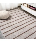 Colonia Berber Stripe Beige/Brown 8 ft. x 10 ft. Indoor/Outdoor Area Rug