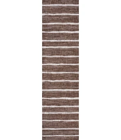 Jonathany Santa Monica SMB125B Brown/Beige Area Rug 2 ft. 2 in. X 10 ft. Runner