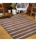 Colonia Berber Stripe Brown/Beige 5 ft. x 8 ft. Indoor/Outdoor Area Rug