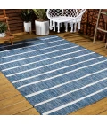 Colonia Berber Stripe Blue/Ivory 5 ft. x 8 ft. Indoor/Outdoor Area Rug