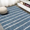 Jonathany Santa Monica SMB125C Blue/Ivory Area Rug 5 ft. 2 in. X 7 ft. 5 in. Rectangle