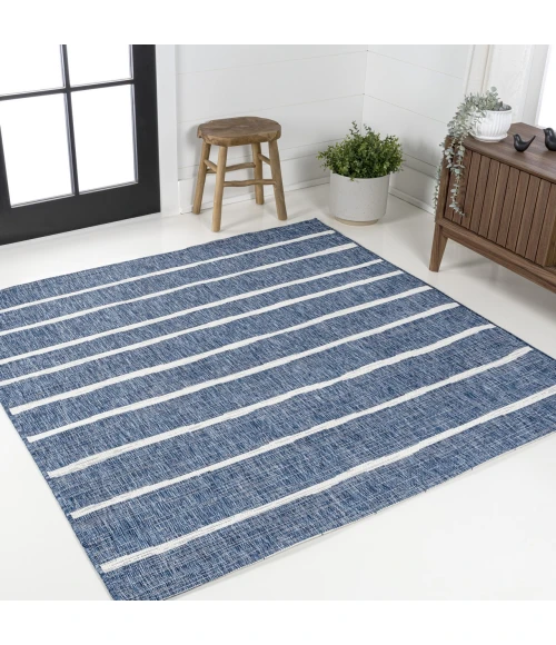 Jonathan Y SANTA MONICA Blue SMB125C 3ft.-1in. Square Rug
