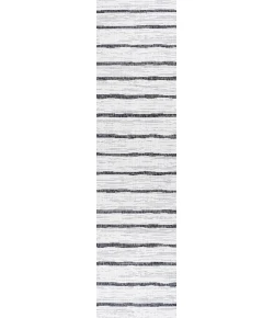 Jonathany Santa Monica SMB125D Ivory/Black Area Rug 2 ft. 2 in. X 10 ft. Runner