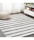 Colonia Berber Stripe Ivory/Black 5 ft. x 8 ft. Indoor/Outdoor Area Rug