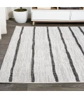 Colonia Berber Stripe Ivory/Black 5 ft. x 8 ft. Indoor/Outdoor Area Rug