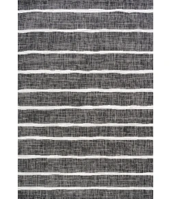Jonathany Santa Monica SMB125E Black/Ivory Area Rug 5 ft. 2 in. X 7 ft. 5 in. Rectangle