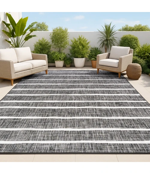 Jonathan Y SANTA MONICA Black SMB125E 6ft. X 9ft. Rect. Rug