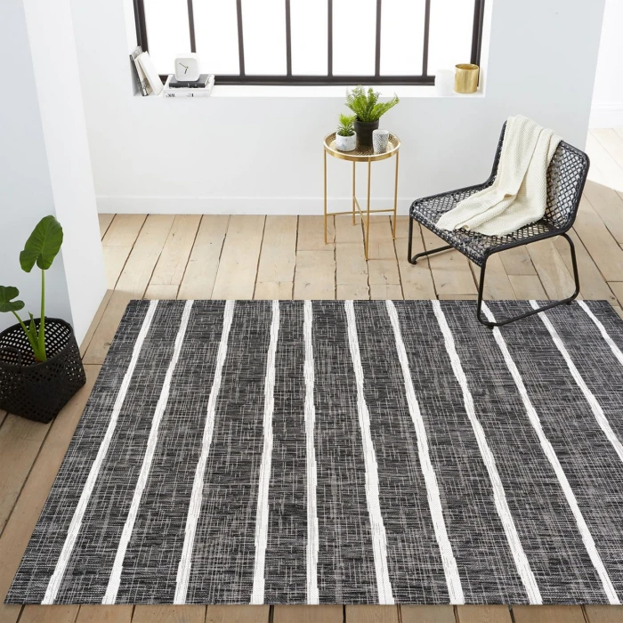 Jonathan Y SANTA MONICA Black SMB125E 6ft. X 9ft. Rect. Rug