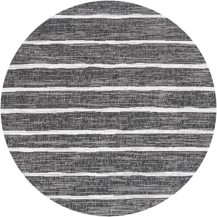 Jonathan Y SANTA MONICA Black SMB125E 6ft.7in. Round Rug